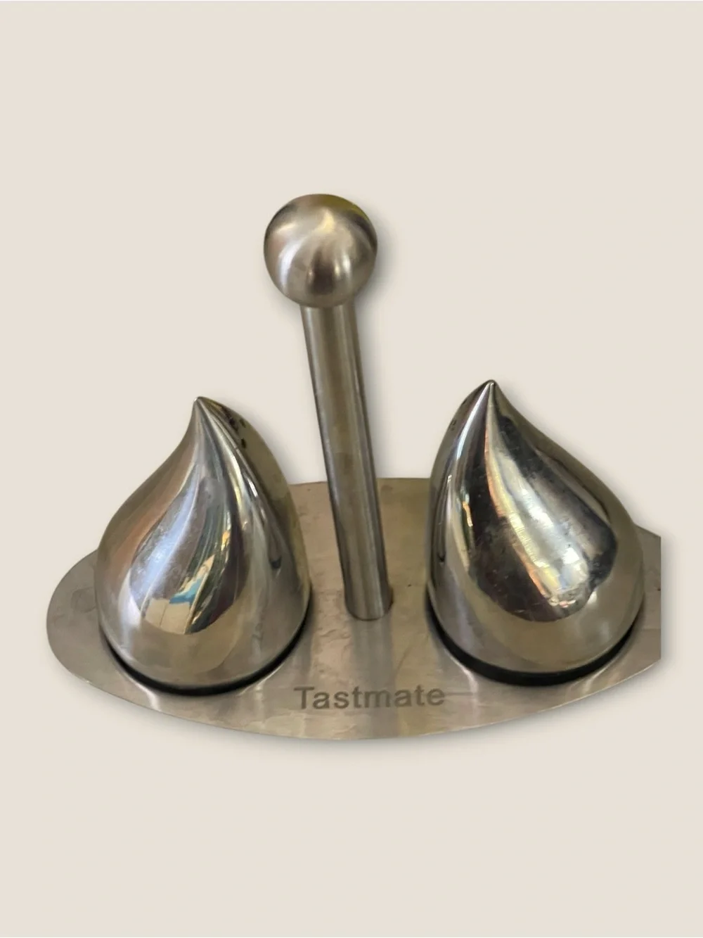Water Droplet Salt and Pepper Shakers, Silver, Preowned 💧🧂